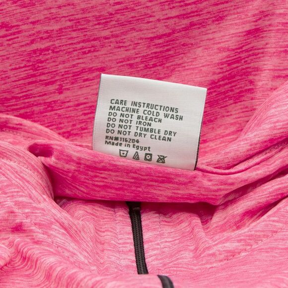 Woodland Creek Women's 1/4-Zip Long Sleeve Performance Shirt in Pink Heather, XL - Picture 5 of 5